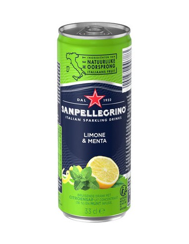 San Pellegrino Limone e Menta 33CL CANS