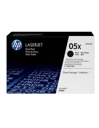 HP cartouche laser CE505X dual noir