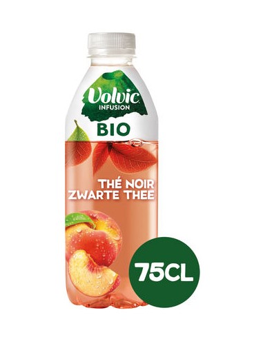 Volvic Bio The Noir Pêche 6 x 75CL