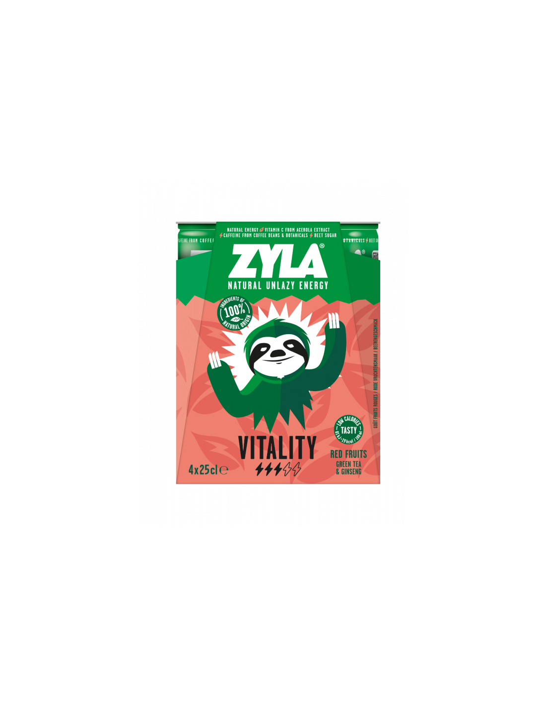 ZYLA RED FRUITS CANS 25CL (1X4)