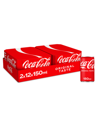 COCA COLA MINI CANS 150ML - 2X12