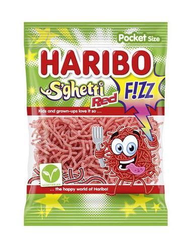 Haribo Spaghetti Red Fizz 70GR