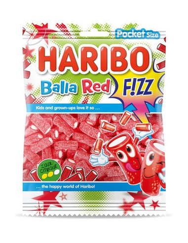 Haribo Balla Red Fizz 75GR