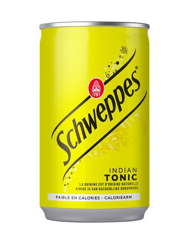 SCHWEPPES INDIAN TONIC CANS 15CL - 2X12