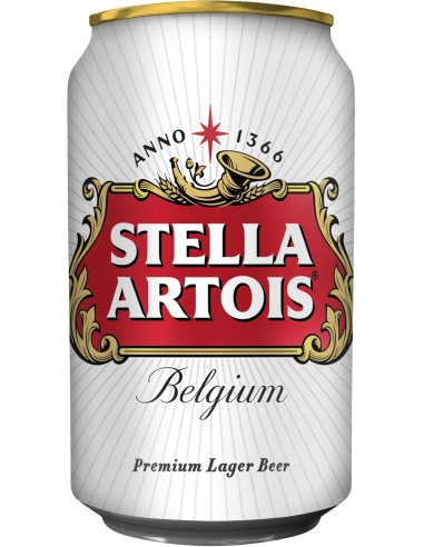 STELLA ARTOIS PILS 5,2° CANS 33CL - 4X6