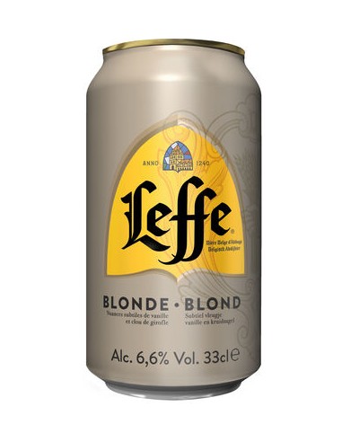 LEFFE BLONDE 33CL en canette 24x33cl