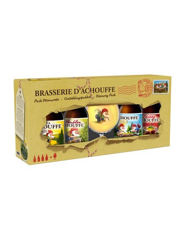 COFFRET LA CHOUFFE 8° VC 4X33CL + 1 VERRE -1x