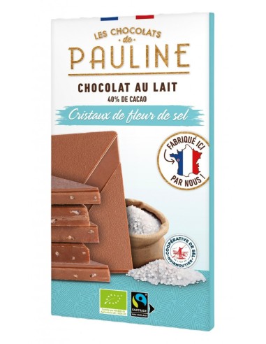 CHOCOLAT AU LAIT FLEUR DE SEL - 80 gr-1x - bio