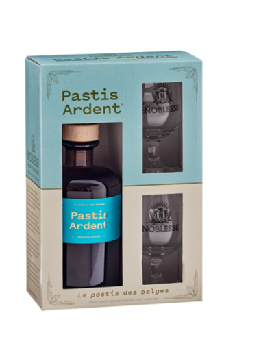 Pastis Ardent + 2 Verres 45° 0.5L-1X