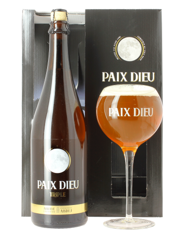 Coffret Paix Dieu 75 cl +1 verre -1x